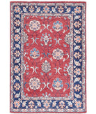 Ziegler 2'9'' X 4'3'' Hand-Knotted Wool Rug 2'9'' x 4'3'' (83 X 128) / Red / Ivory