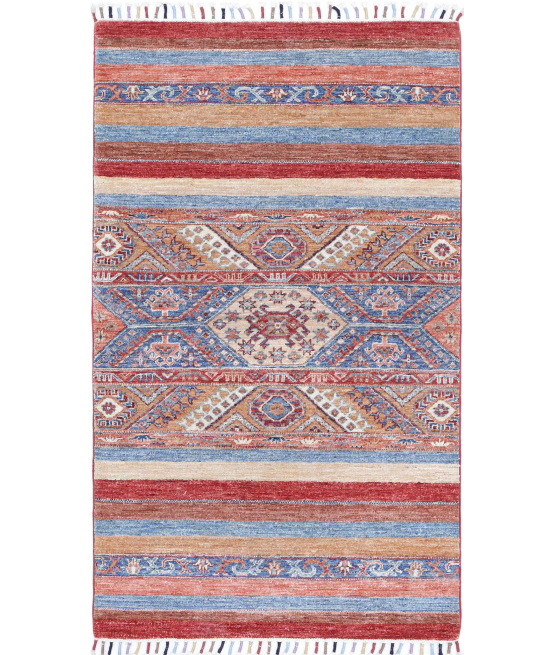 Khurjeen 2'11'' X 4'10'' Hand-Knotted Wool Rug 2'11'' x 4'10'' (88 X 145) / Multi / Multi