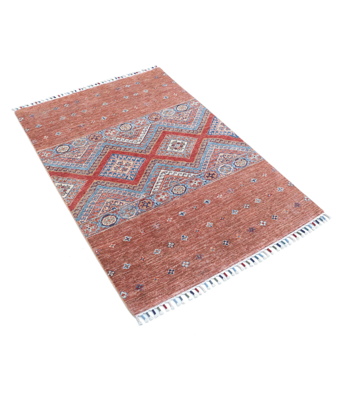 Khurjeen 3'3'' X 4'7'' Hand-Knotted Wool Rug 3'3'' x 4'7'' (98 X 138) / Multi / Multi