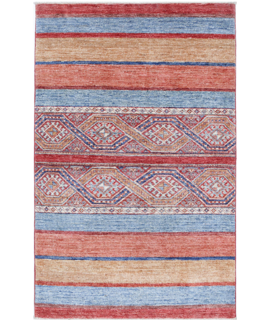 Khurjeen 2'11'' X 4'9'' Hand-Knotted Wool Rug 2'11'' x 4'9'' (88 X 143) / Multi / Multi