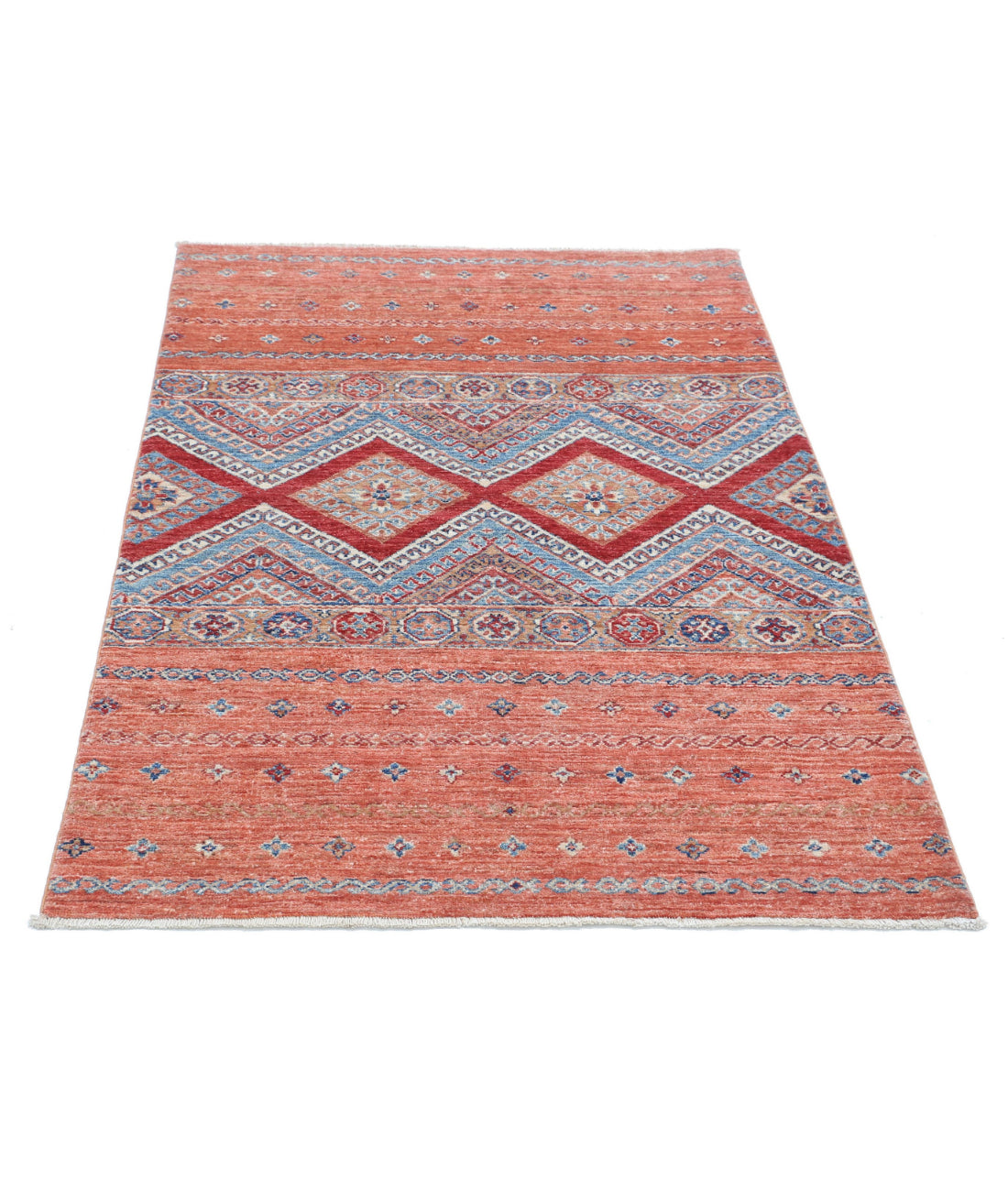 Khurjeen 3'4'' X 4'9'' Hand-Knotted Wool Rug 3'4'' x 4'9'' (100 X 143) / Multi / Multi