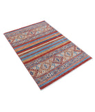 Khurjeen 3'4'' X 4'9'' Hand-Knotted Wool Rug 3'4'' x 4'9'' (100 X 143) / Multi / Multi