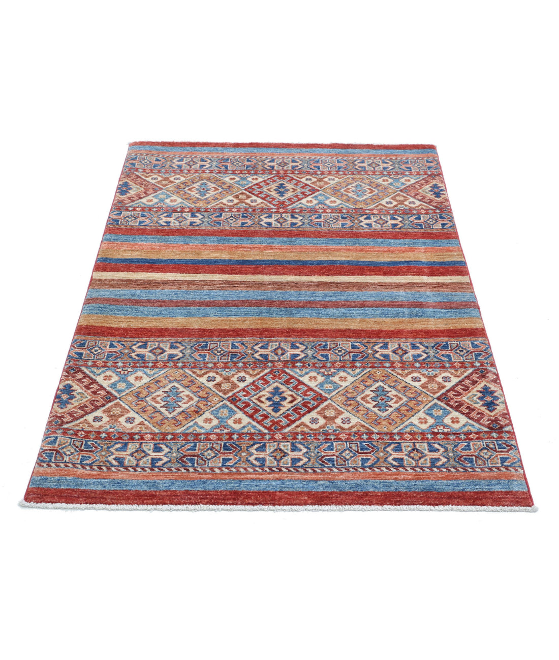 Khurjeen 3'4'' X 4'9'' Hand-Knotted Wool Rug 3'4'' x 4'9'' (100 X 143) / Multi / Multi