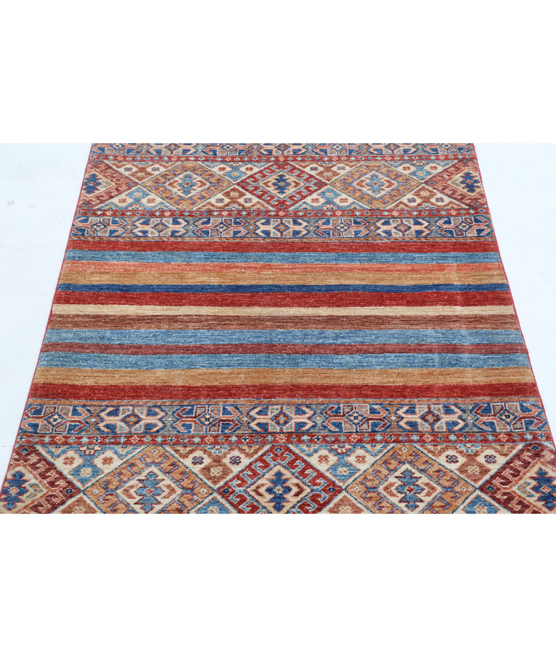 Khurjeen 3'4'' X 4'9'' Hand-Knotted Wool Rug 3'4'' x 4'9'' (100 X 143) / Multi / Multi