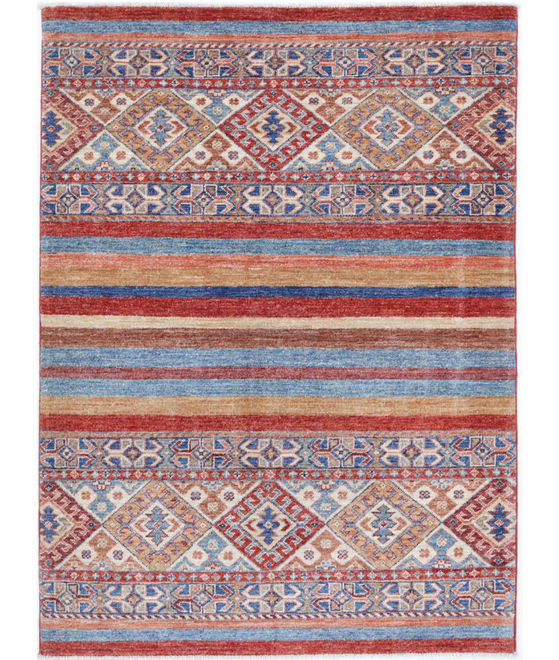 Khurjeen 3'4'' X 4'9'' Hand-Knotted Wool Rug 3'4'' x 4'9'' (100 X 143) / Multi / Multi