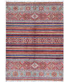 Khurjeen 5'9'' X 7'10'' Hand-Knotted Wool Rug 5'9'' x 7'10'' (173 X 235) / Multi / Multi