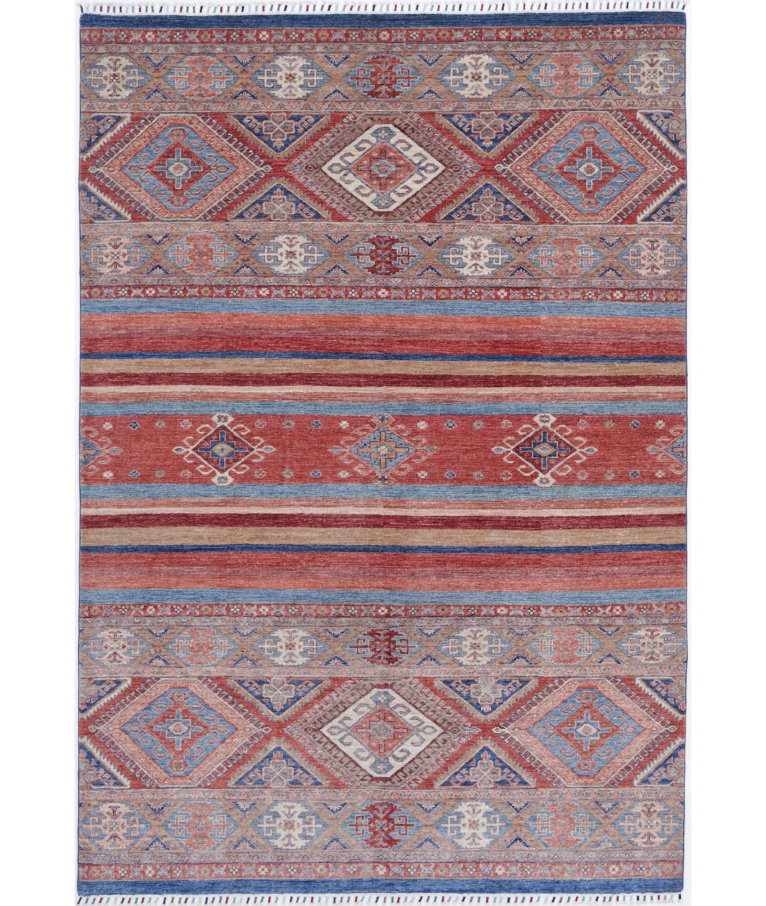 Khurjeen 6'8'' X 9'7'' Hand-Knotted Wool Rug 6'8'' x 9'7'' (200 X 288) / Multi / Multi