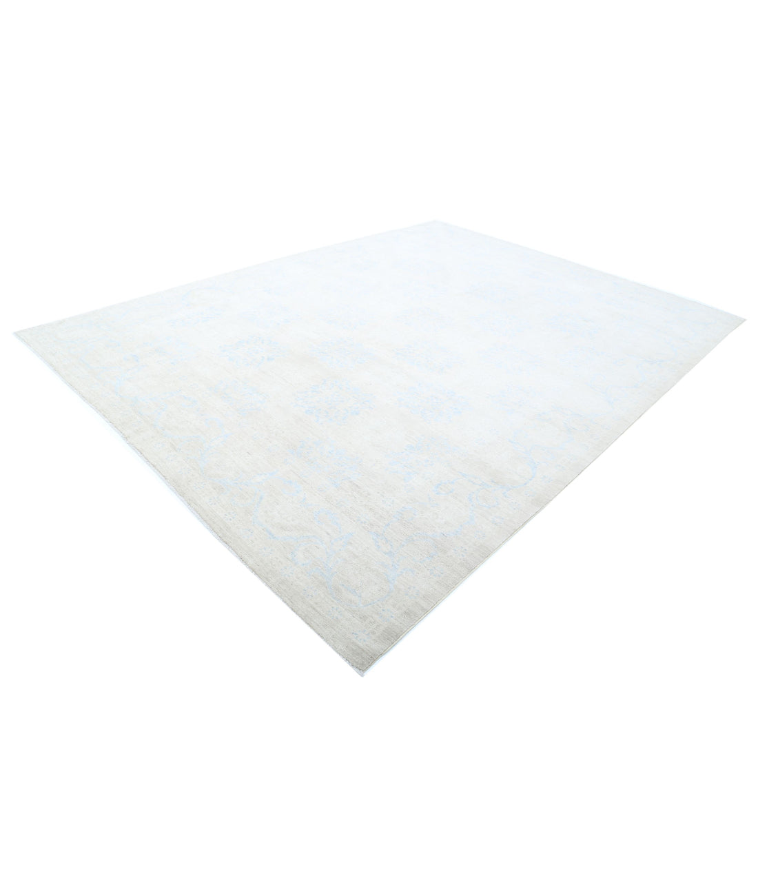 Serenity 9'1'' X 12'1'' Hand-Knotted Wool Rug 9'1'' x 12'1'' (273 X 363) / Ivory / Blue