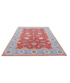 Ziegler 6'8'' X 9'3'' Hand-Knotted Wool Rug 6'8'' x 9'3'' (200 X 278) / Red / Blue