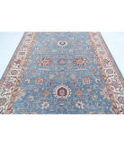 Ziegler 6'7'' X 9'5'' Hand-Knotted Wool Rug 6'7'' x 9'5'' (198 X 283) / Blue / Ivory