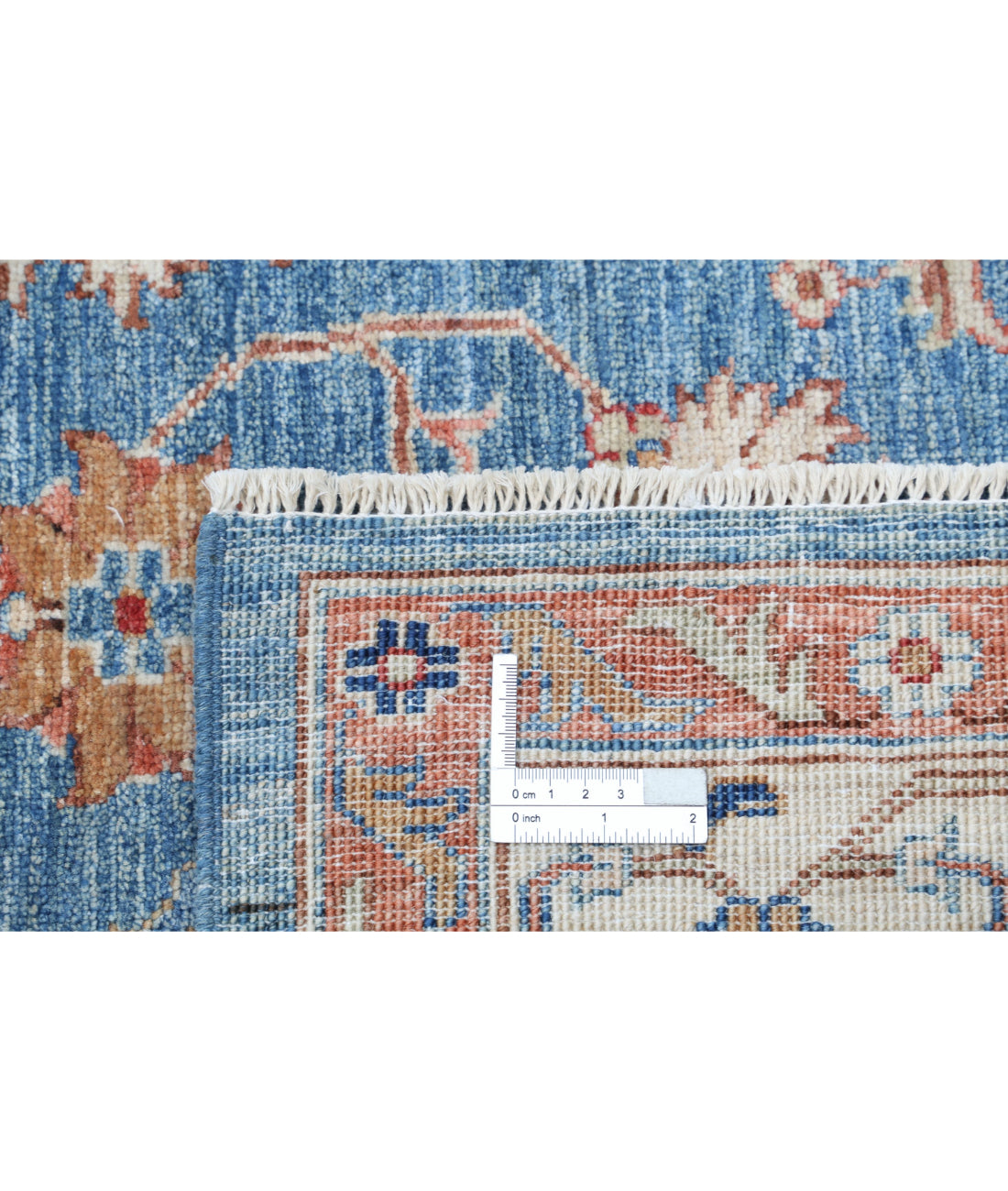 Ziegler 6'7'' X 9'5'' Hand-Knotted Wool Rug 6'7'' x 9'5'' (198 X 283) / Blue / Ivory