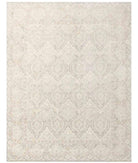 Hand Knotted Serenity Farhan Wool Rug - 8'0'' x 10'0'' 8' 0" X 10' 0" ( 244 X 305 ) / Grey / Ivory