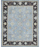 Hand Knotted Ziegler Farhan Wool Rug - 9'2'' x 11'6'' 9' 2" X 11' 6" ( 279 X 351 ) / Grey / Brown