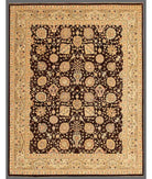 Hand Knotted Ziegler Farhan Wool Rug - 8'0'' x 10'2'' 8' 0" X 10' 2" ( 244 X 310 ) / Brown / Ivory