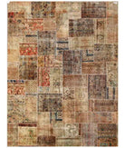 Hand Knotted Mosaic Patchwork Wool Rug - 8'1'' x 11'9'' 8' 1" X 11' 9" ( 246 X 358 ) / Multi / Multi