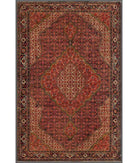 Hand Knotted Heritage Mahi Wool Rug - 6'6'' x 9'9'' 6' 6" X 9' 9" ( 198 X 297 ) / Blue / Red