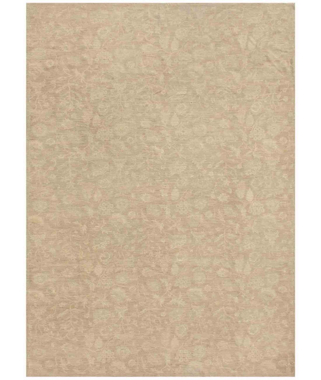 Hand Knotted Ziegler Farhan Wool Rug - 10'1'' x 14'0'' 10' 1" X 14' 0" ( 307 X 427 ) / Black / Ivory