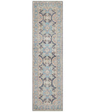 Hand Knotted Ziegler Farhan Wool Rug - 2'8'' x 9'6'' 2' 8" X 9' 6" ( 81 X 290 ) / Grey / Blue