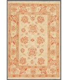 Hand Knotted Ziegler Farhan Wool Rug - 2'8'' x 3'11'' 2' 8" X 3' 11" ( 81 X 119 ) / Red / Ivory