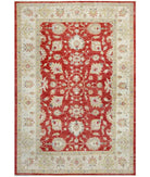 Hand Knotted Ziegler Farhan Wool Rug - 5'6'' x 7'9'' 5' 6" X 7' 9" ( 168 X 236 ) / Pink / Beige