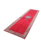 Kashan 3'5'' X 12'3'' Hand-Knotted Wool Rug 3'5'' x 12'3'' (103 X 368) / Red / Blue