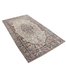 Tabriz 4'6'' X 8'0'' Hand-Knotted Wool Rug 4'6'' x 8'0'' (135 X 240) / Ivory / Brown