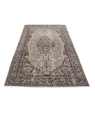 Tabriz 4'6'' X 8'0'' Hand-Knotted Wool Rug 4'6'' x 8'0'' (135 X 240) / Ivory / Brown