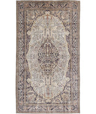 Tabriz 4'6'' X 8'0'' Hand-Knotted Wool Rug 4'6'' x 8'0'' (135 X 240) / Ivory / Brown