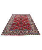 Sarouk 6'3'' X 9'3'' Hand-Knotted Wool Rug 6'3'' x 9'3'' (188 X 278) / Red / Ivory