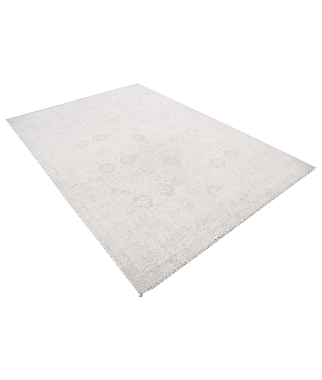 Serenity 6'1'' X 8'6'' Hand-Knotted Wool Rug 6'1'' x 8'6'' (183 X 255) / Ivory / Taupe