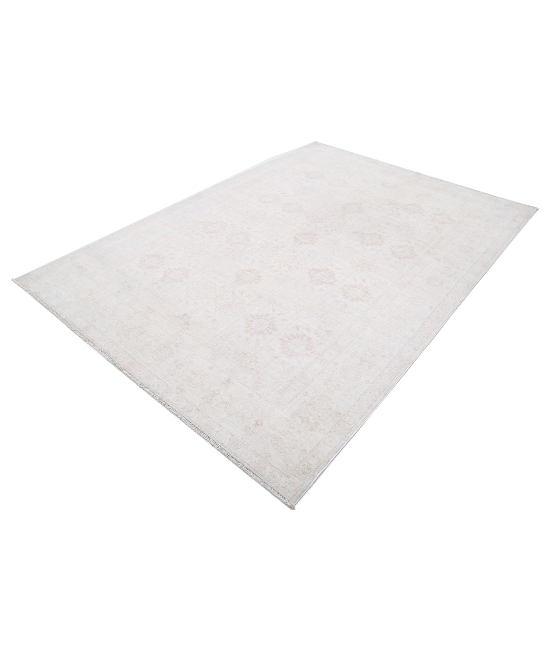 Serenity 6'1'' X 8'6'' Hand-Knotted Wool Rug 6'1'' x 8'6'' (183 X 255) / Ivory / Taupe