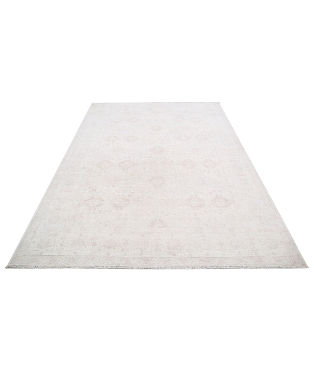 Serenity 6'1'' X 8'6'' Hand-Knotted Wool Rug 6'1'' x 8'6'' (183 X 255) / Ivory / Taupe