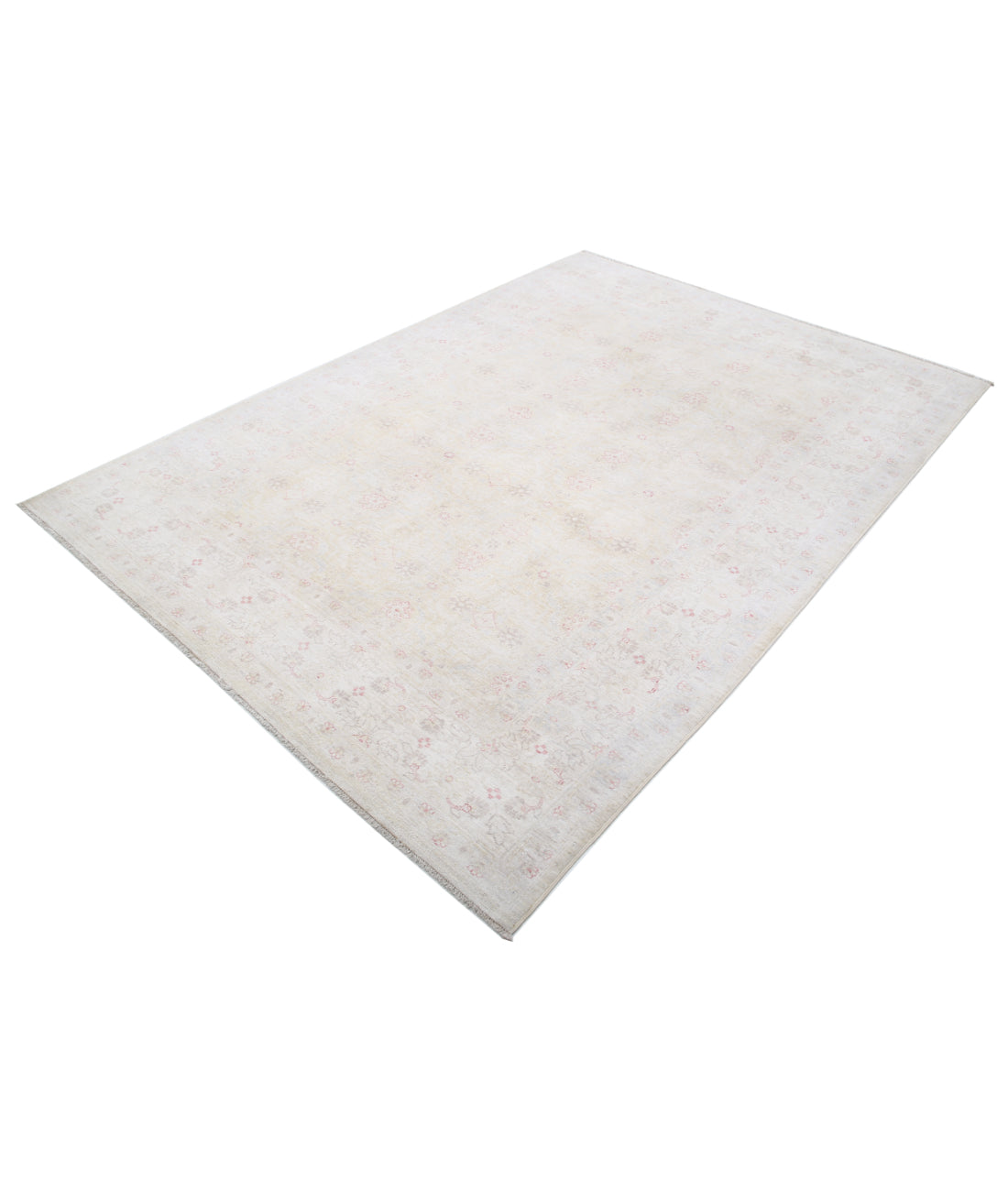 Serenity 6'0'' X 8'6'' Hand-Knotted Wool Rug 6'0'' x 8'6'' (180 X 255) / Ivory / Grey