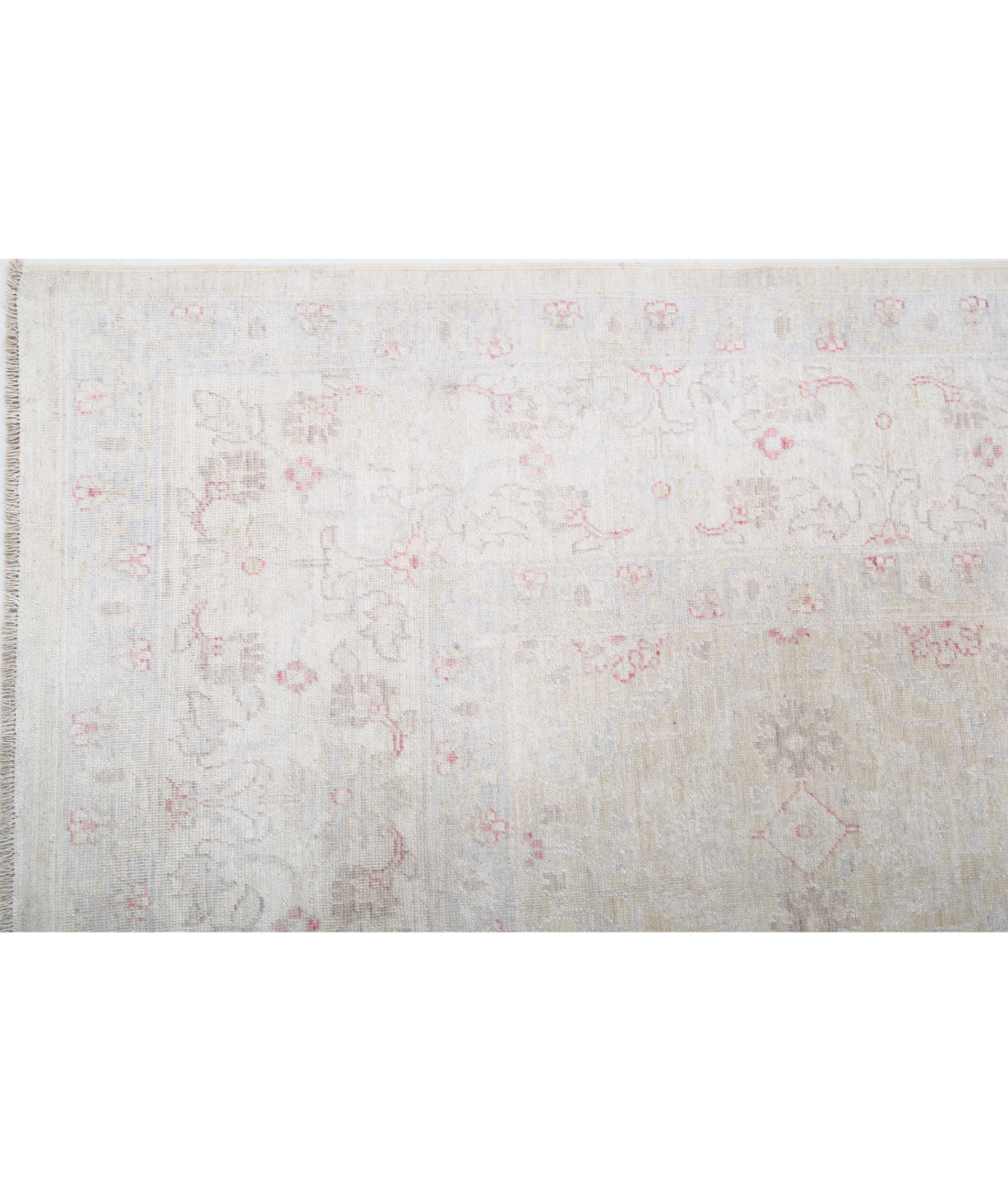 Serenity 6'0'' X 8'6'' Hand-Knotted Wool Rug 6'0'' x 8'6'' (180 X 255) / Ivory / Grey