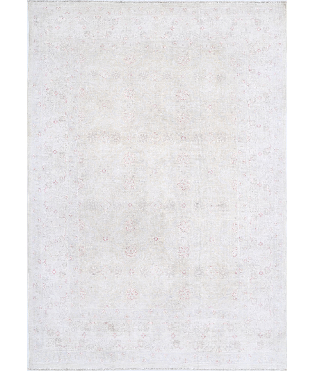 Serenity 6'0'' X 8'6'' Hand-Knotted Wool Rug 6'0'' x 8'6'' (180 X 255) / Ivory / Grey