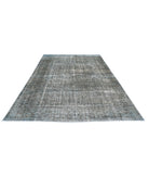 Kashan 7'3'' X 11'2'' Hand-Knotted Wool Rug 7'3'' x 11'2'' (218 X 335) / Blue / Charcoal