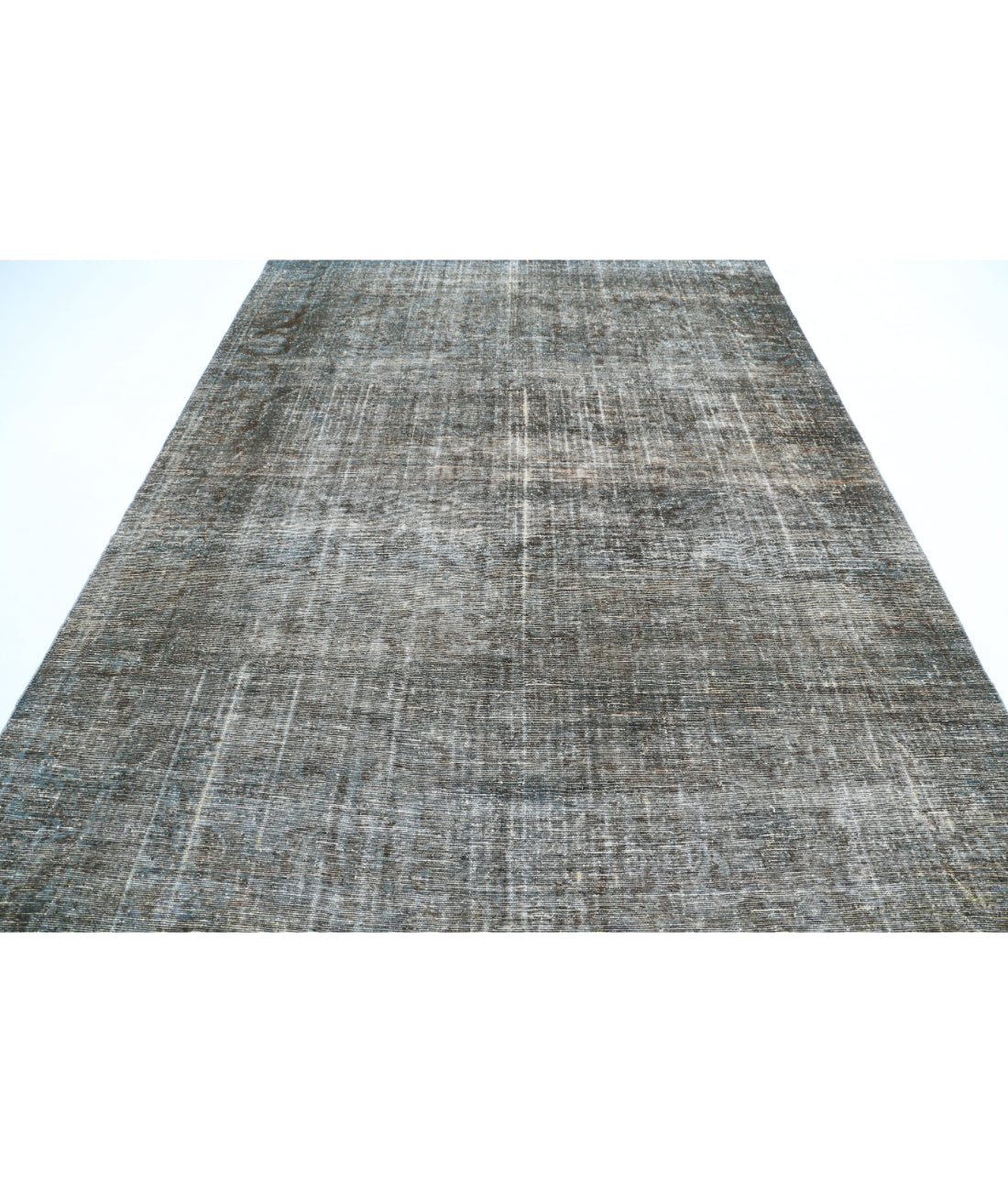 Kashan 7'3'' X 11'2'' Hand-Knotted Wool Rug 7'3'' x 11'2'' (218 X 335) / Blue / Charcoal