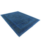 Overdye 8'2'' X 11'0'' Hand-Knotted Wool Rug 8'2'' x 11'0'' (245 X 330) / Blue / Blue