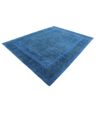 Overdye 8'2'' X 11'0'' Hand-Knotted Wool Rug 8'2'' x 11'0'' (245 X 330) / Blue / Blue