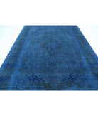 Overdye 8'2'' X 11'0'' Hand-Knotted Wool Rug 8'2'' x 11'0'' (245 X 330) / Blue / Blue