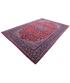 Kashan 8'0'' X 12'0'' Hand-Knotted Wool Rug 8'0'' x 12'0'' (240 X 360) / Red / Blue