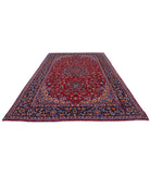 Kashan 8'0'' X 12'0'' Hand-Knotted Wool Rug 8'0'' x 12'0'' (240 X 360) / Red / Blue