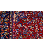 Kashan 8'0'' X 12'0'' Hand-Knotted Wool Rug 8'0'' x 12'0'' (240 X 360) / Red / Blue