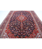 Kashan 9'0'' X 13'2'' Hand-Knotted Wool Rug 9'0'' x 13'2'' (270 X 395) / Blue / Red