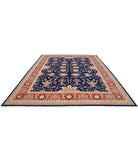 Ariana 10'1'' X 13'0'' Hand-Knotted Wool Rug 10'1'' x 13'0'' (303 X 390) / Blue / Red