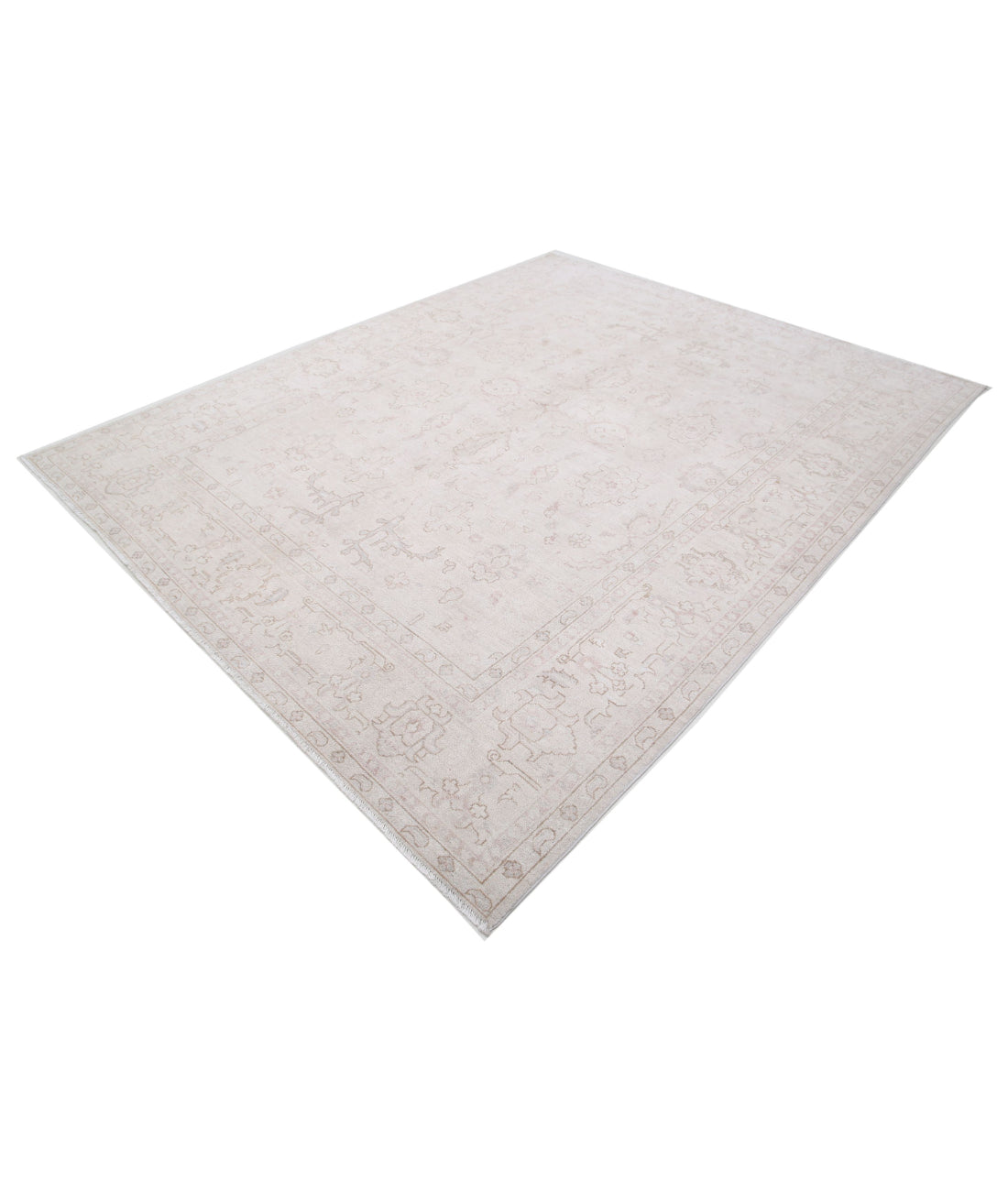 Serenity 7'10'' X 9'8'' Hand-Knotted Wool Rug 7'10'' x 9'8'' (235 X 290) / Ivory / Ivory