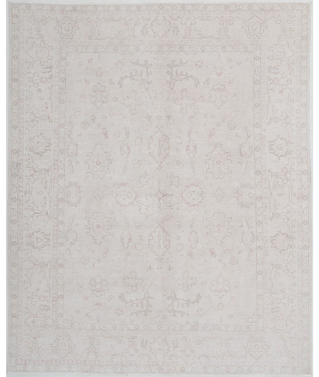 Serenity 7'10'' X 9'8'' Hand-Knotted Wool Rug 7'10'' x 9'8'' (235 X 290) / Ivory / Ivory