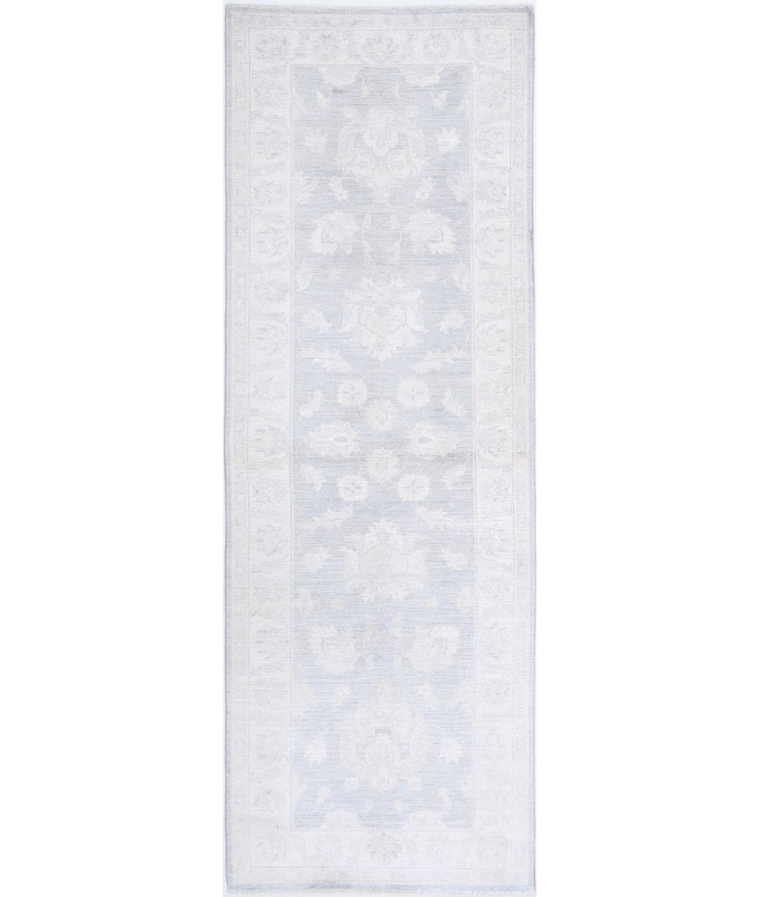 Serenity 2'8'' X 7'11'' Hand-Knotted Wool Rug 2'8'' x 7'11'' (80 X 238) / Grey / Ivory