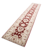 Ziegler 2'7'' X 13'8'' Hand-Knotted Wool Rug 2'7'' x 13'8'' (78 X 410) / Burgundy / Ivory