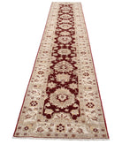 Ziegler 2'7'' X 13'8'' Hand-Knotted Wool Rug 2'7'' x 13'8'' (78 X 410) / Burgundy / Ivory